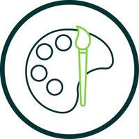 Art Line Circle Icon vector