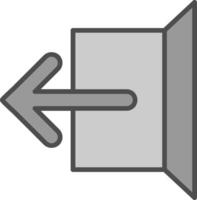 Logout Fillay Icon vector