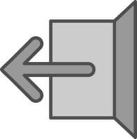 Logout Fillay Icon vector