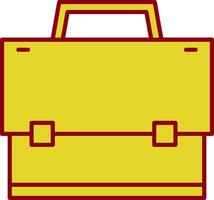 Suitcase Line Two Color Icon vector