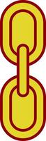 Chain Line Two Color Icon vector