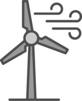 Windmills Fillay Icon vector