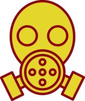 Gas Mask Line Two Color Icon vector