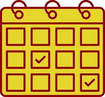 Appointment Request Line Circle Icon vector