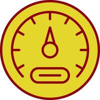 Meter Line Two Color Icon vector