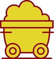 Wagon Line Two Color Icon vector