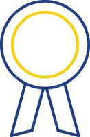 Achievement Line Two Color Icon vector