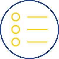 Options Line Two Color Icon vector