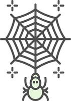 telaraña relleno icono vector