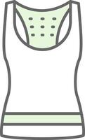 Tank Top Fillay Icon vector