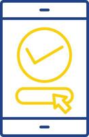 Order Line Two Color Icon vector