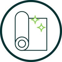 Fabric Line Circle Icon vector