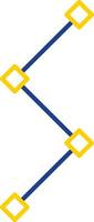 Path Line Two Color Icon vector