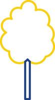 Cotton Candy Line Two Color Icon vector