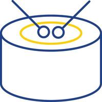 Drum Line Two Color Icon vector