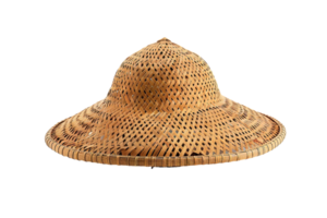 Bamboo Hats On Transparent Background. png