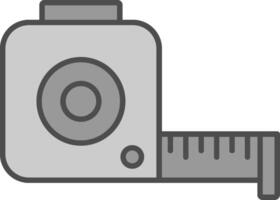 Tape Measure Fillay Icon vector