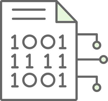 cifrado datos relleno icono vector