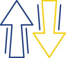 Sign Line Two Color Icon vector