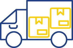 Express Delivery Line Two Color Icon vector