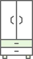Cupboard Fillay Icon vector