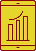 Growth Line Two Color Icon vector