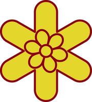 Gallardia Line Two Color Icon vector