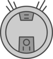 Robot Vacuum Fillay Icon vector