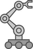 Robotics Fillay Icon vector