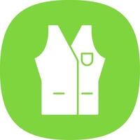 Vest Line Two Color Icon vector