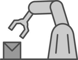 Robotic Arm Fillay Icon vector