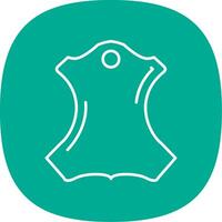 Leather Line Curve Icon vector