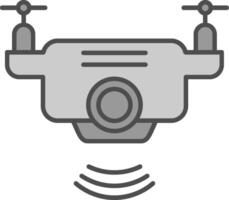 Drone Fillay Icon vector