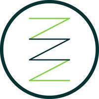 Spring Line Circle Icon vector