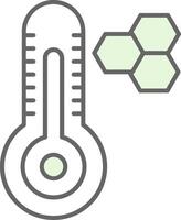 Thermometer Fillay Icon vector
