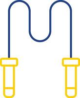 Skipping Rope Line Two Color Icon vector