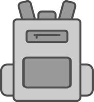 Backpack Fillay Icon vector