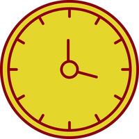 Clock Line Two Color Icon vector