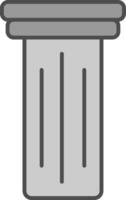 Pillar Fillay Icon vector