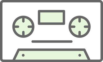 Cassette Fillay Icon vector