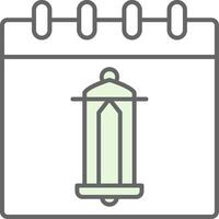 Calendar Fillay Icon vector