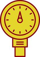 Meter Line Circle Icon vector