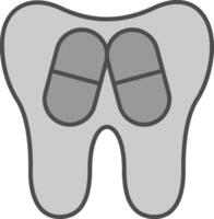 Capsule Fillay Icon vector