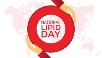 National Lipid Day observed every year in May. Template for background, banner, card, poster with text inscription. vector