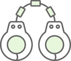 Handcuffs Fillay Icon vector