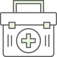 First Aid Kit Fillay Icon vector