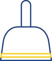 Dustpan Line Two Color Icon vector