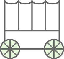 Carriage Fillay Icon vector