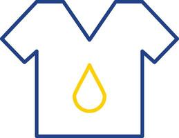T Shirt Line Two Color Icon vector