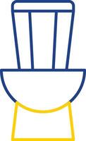 Toilet Line Two Color Icon vector